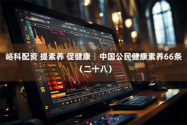 峪科配资 提素养 促健康│中国公民健康素养66条（二十八）